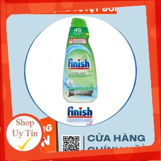 Chai 900ml Gel rửa chén Finish All in 1 Max 0% Ecolabel EU - 10x tính năng trong 1 dành cho tất cả máy rửa chén gia đình
