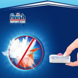 Hộp 120 viên rửa chén Finish All in 1 (GIGA MỚI VỀ) – 6x tính năng trong 1 viên – Hương Chanh - dành cho máy rửa chén