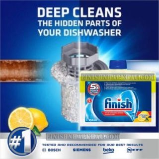 [Hỏa Tốc] Chai 250ml dung dịch vệ sinh sạch sâu cặn bẩn máy rửa chén gia đình Finish EU) – (Khuyên dùng 3 tháng 1 lần).