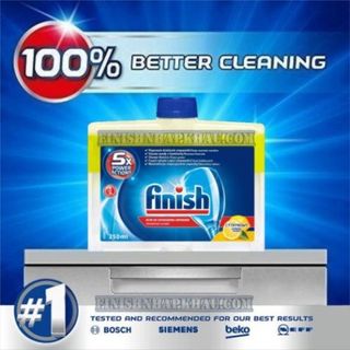 [Hỏa Tốc] Chai 250ml dung dịch vệ sinh sạch sâu cặn bẩn máy rửa chén gia đình Finish EU) – (Khuyên dùng 3 tháng 1 lần).