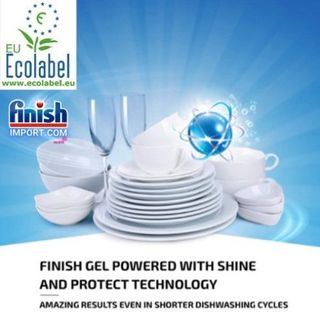 COMBO 3 món Finish Chai 900ml Gel Finish All in 1 Max + Hộp 1,5Kg muối + Chai 750ml nước bóng Finish dành cho máy