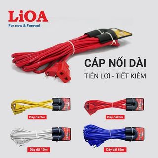[CHÍNH HÃNG]CÁP NỐI DÀI LIOA...Ổ DÂY KÉO ĐIỆN LIOA...PHÍCH LIOA KÉO DÀI 3M/5M/10M/15M CÔNG SUẤT 10A/15A