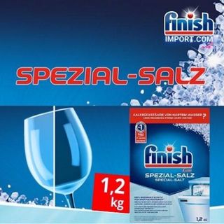 Hộp 1,2kg muối rửa chén Finish (Special Salt) - (Hỗ trợ cho chức năng diệt khuẩn bộ lọc cho máy rửa chén gia đình)