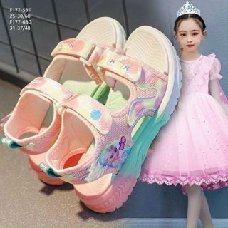 Sandal trẻ em họa tiết elsa phối màu đẹp F177
