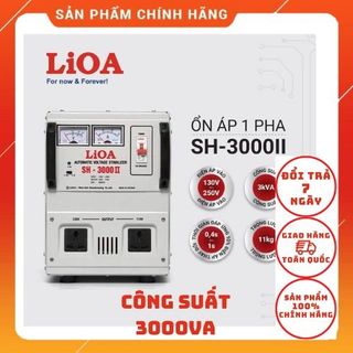 [CHÍNH HÃNG]Ổn Áp Lioa 1 Pha 3000VA Dải Điện 150-250...90-250...50-250