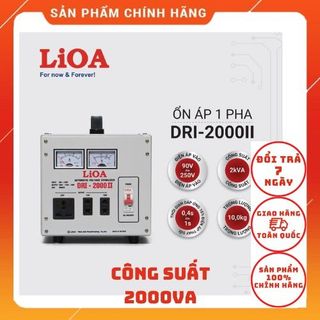 [CHÍNH HÃNG]Ổn Áp Lioa 1 Pha 2000VA Dải Điện 150-250...90-250...50-250
