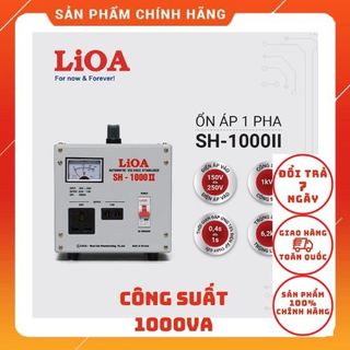 [CHÍNH HÃNG]Ổn Áp Lioa 1 Pha 1000VA Dải Điện 150-250...90-250...50-250