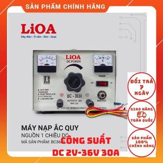 [CHÍNH HÃNG]Máy Nạp Ắc Quy 6V-12V-18V-24v-36V (Nguồn 1 Chiều DC) Lioa BC3630 (2-36V 30A)