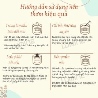 Nến Thơm Phòng Tinh Dầu Thiên Nhiên Cao Cấp Không Khói Khử Mùi Phòng Sang Trọng Trang Trí Nhà Cửa Và Quà Tặng