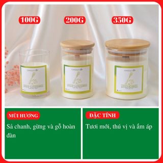 Nến Thơm phòng AGAYA Candle Cup - 100% Từ thiên nhiên - không khói,giảm stress