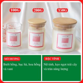 Nến Thơm phòng AGAYA Candle Cup - 100% Từ thiên nhiên - không khói,giảm stress
