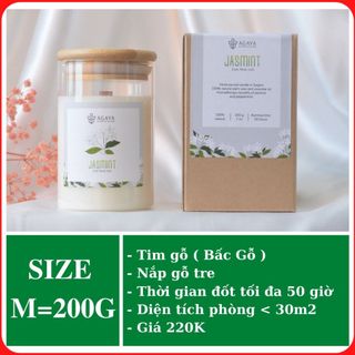 Nến Thơm phòng AGAYA Candle Cup - 100% Từ thiên nhiên - không khói,giảm stress