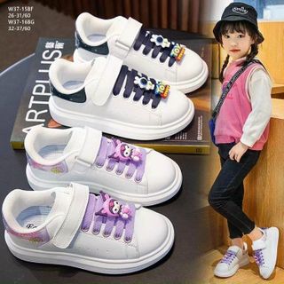 Giày thể thao trẻ em đính tick thỏ dễ thương W37