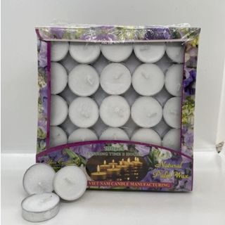 nến bơ sạch tealight 100 viên cháy 3-4h