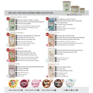 Nến thơm Sáp đậu nành Elevation Yankee Candle (tùy chọn size & mùi hương)