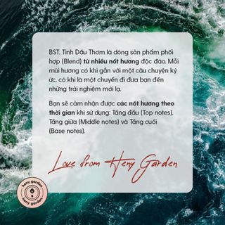 Tinh Dầu Phối Hương HENY GARDEN Thơm Phòng Mới Lạ Từ 3 Tầng Hương Lưu Hương Lâu