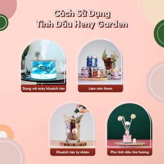 Tinh Dầu Phối Hương HENY GARDEN Thơm Phòng Mới Lạ Từ 3 Tầng Hương Lưu Hương Lâu