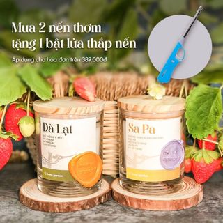 Nến Thơm Đất Việt (Phiên Bản Nâng Cấp Mới) Làm Quà Tặng Thư Giãn HENY GARDEN