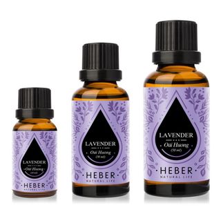 Tinh Dầu Oải Hương Lavender Heber Natural Life, Cao Cấp Nhập Khẩu, Thiên Nhiên Nguyên Chất, Chai 10ml/30ml/50ml