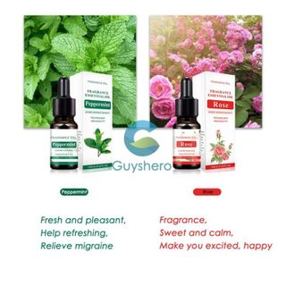 Tinh dầu thơm thiên nhiên GUYSHERO thể tích 10ml chiết xuất từ thực vật với mùi hương tùy chọn