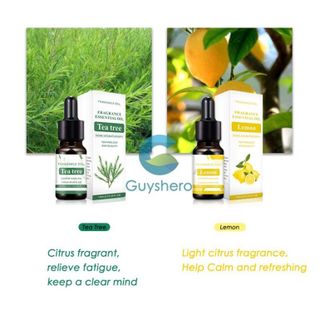 Tinh dầu thơm thiên nhiên GUYSHERO thể tích 10ml chiết xuất từ thực vật với mùi hương tùy chọn