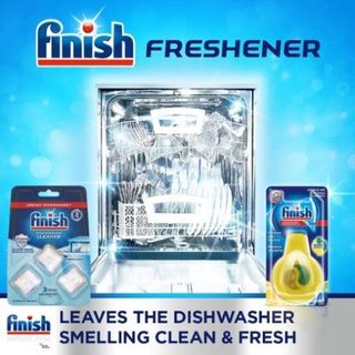 (MAX COMBO 5 MÓN) Hộp 125 viên rửa chén Finish MAX in 1 + Hộp 1,2Kg muối + Chai 800ml nước làm bóng + Vỉ 3 viên vệ sinh