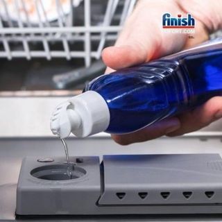 (MAX COMBO 5 MÓN) Hộp 125 viên rửa chén Finish MAX in 1 + Hộp 1,2Kg muối + Chai 800ml nước làm bóng + Vỉ 3 viên vệ sinh
