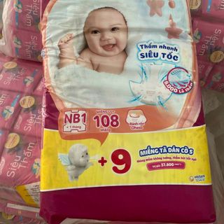 Miếng lót sơ sinh bobby 108 miếng