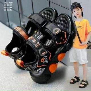 Sandal trẻ em màu đen viền màu đẹp F177 giá sỉ