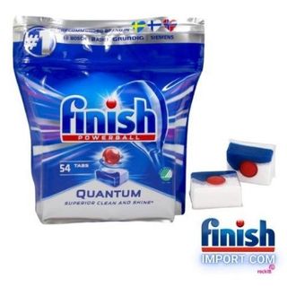 COMBO 2 Túi 54 viên rửa chén Finish Quantum (Loại viên lớn 14x tính năng trong 1 viên công thức mới - Nguyên Bản)