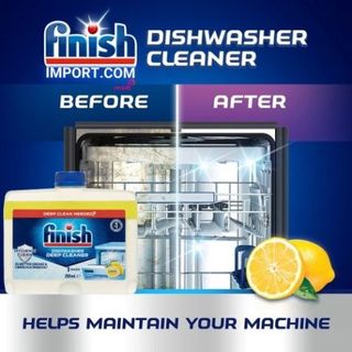 Chai dung dịch vệ sinh chén bát Finish trong máy rửa bát gia đình 250ml (Khuyên dùng 3 tháng 1 lần cho máy rửa chén).