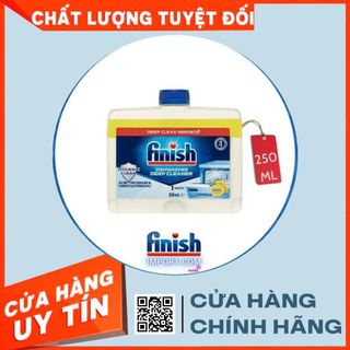 Chai dung dịch vệ sinh chén bát Finish trong máy rửa bát gia đình 250ml (Khuyên dùng 3 tháng 1 lần cho máy rửa chén).