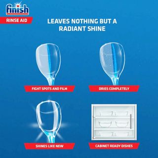 COMBO 2 Chai 400ml Finish dành cho máy rửa chén (0% Ecolabel EU) nước làm bóng sấy khô – (Thân thiện với môi trường)
