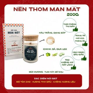 Nến thơm phòng cao cấp, thư giãn, trang trí 🕯Nến thơm đẹp tinh dầu thiên nhiên xuất khẩu bấc gỗ QUÊ MỘT CỤC 200g
