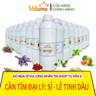 [Bán sỉ] Tinh Dầu thơm phòng 1 lít, Nhiều Mùi - Hàng Chính Hãng VIDAME, 100% nguyên chất từ thiên nhiên chuẩn Organic
