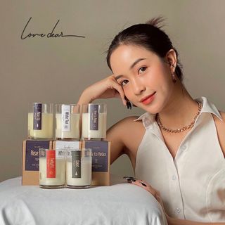 Nến Thơm Phòng LoveDear Cao Cấp Nhiều Mùi Từ Tinh Dầu Thiên Nhiên và Sáp Cọ - Trang Trí Decor 100g & 200g