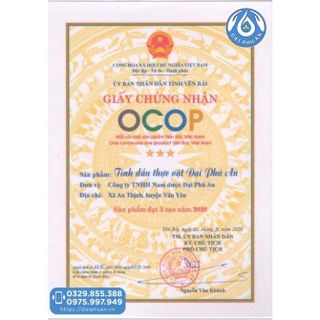 Tinh dầu thực vật Đại Phú An 15ml ( CHÍNH HÃNG )