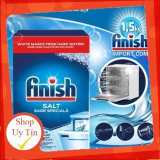 COMBO 4 món Finish Túi 70 viên rửa chén All in 1 Max + 2 Chai 400ml Finish (0%) + Hộp 1,5Kg muối Finish dành cho máy