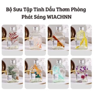 Tinh Dầu Thơm Phòng Phát Sáng Ban Đêm WIACHNN 100ml Que Gỗ Tự Khuếch Tán Hương Khử Mùi Không Khí P0