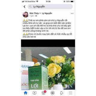 Tinh dầu bôi ho, sổ mũi, khò khè cho bé Lợi An -chính hãng, date mới + kèm quà