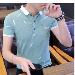ÁO CỔ TRỤ MÀU XANH NGỌC LỢT IN NHIỀU