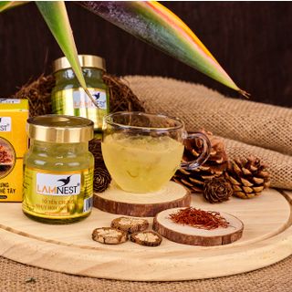 [Giá sỉ 1 thùng ] Yến Sào LamNest Chưng Nhụy Hoa Nghệ Tây