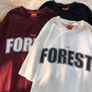Áo thun nam nữ form rộng Forest
