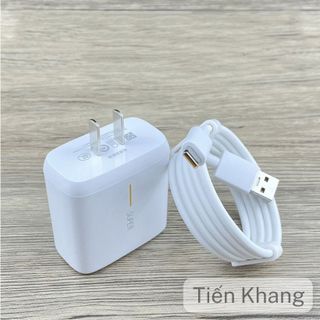 Bộ sạc nhanh OPPO SUPER VOOC, Củ sạc 65w và cáp sạc nhanh OPPO đầu USB to Type C