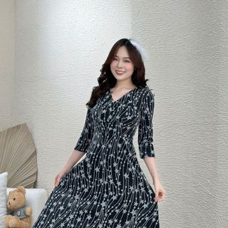 Đầm kim sa dự tiệc form dài sang trọng có túi - GR0247