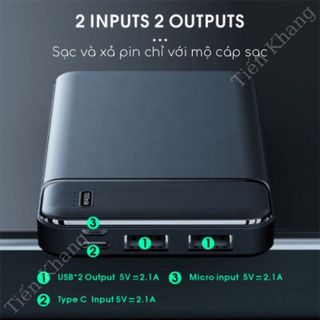 Pin dự phòng 10000 mah sạc nhanh T01