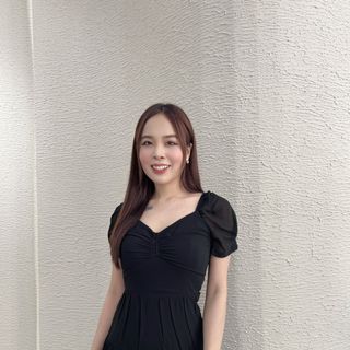 Đầm xòe nhún ngực bèo tầng - GR0232