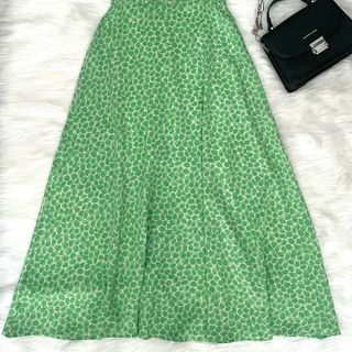 Đầm xòe hoa nhí form dài, cổ vuông xếp ly bèo, tay búp sen - GR0243