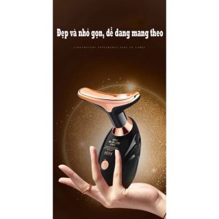 Máy massage nâng cơ mặt, máy đẩy tinh chất cho cổ và cơ mặt làm da săn chắc thon gọn, loại bỏ nếp nhăn đa chiều HIH