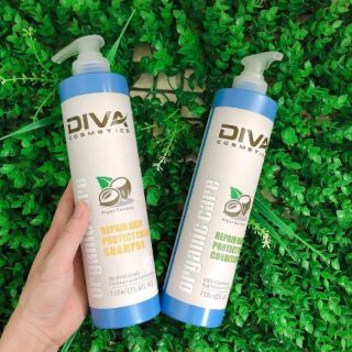 [DIVA Chính hãng] Bộ dầu gội xả hấp tinh dầu dưỡng tóc Diva Organic Argan Oil phục hồi giữ màu nhuộm